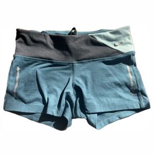 Nike Epic Run Tight Boy Shorts Teal Blue XS
